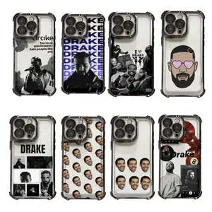 popular singer D-Drake phone case for iPhone 17/16/15/14/13/12/11/Pro/ProMax/Plus/17Air/Xsmax, Four-corner airbag electroplated anti-drop soft Case, Shockproof Cover, Durable Material, Uv Printed, Injection Molded, Daily Use, unique fans Gift for Birthday