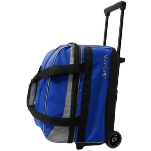 Pyramid Prime Double Roller Bowling Bag (Royal Blue/Silver)