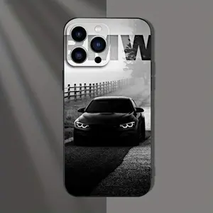 Fashionable Matte Phone Case with Classic Sports Car Design for iPhone 17 16 15 14 13 12 11 Pro Max Plus Transparent Soft Back Cover Animal Colorful TPU Material Full Coverage Protection