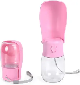 Dog Water Bottle, 10-19Oz Dishwasher Washable Dog Water Bowl Dispenser, Pet Water Bottle, Portable Leak Proof Bottles for Travel, Walking, Dog Travel Water Bottle COFOETLN