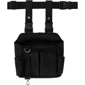 Tool Pouch Holster with Belt and Clip Around Your Leg, Electrician Multifunctional Repair Bag, Utility Multi-Tool Organizer for Automotive Craftsman Carpenter Construction