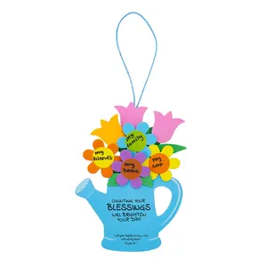 7 3/4" Religious Count Your Blessings Flower Foam Craft Kit - Makes 12