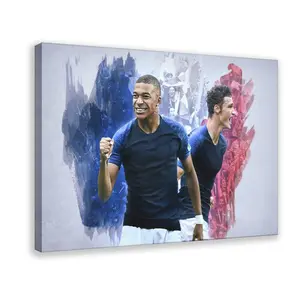 Football Player Poster Mbappe 42 bedroom canvas posters, hall wall art, bathroom canvas posters, home poster decoration