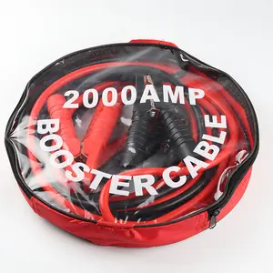 2000A Full Sheathed Car Battery Jumper Cables, Pure Copper Emergency Booster Cable Battery Connecting Wire