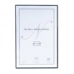 Nu-Dell  Metal Poster Frame Plastic Face 24 x 36 Black