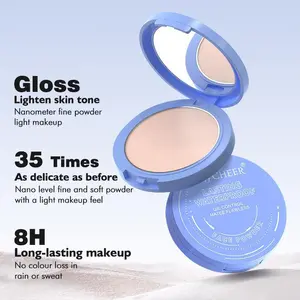 MAYCHEER Compact Flawless Powder Fog Dry WetDual-use,Natural Concealer Durable Waterproof.Lightweight & Breathable Setting PowderCosmetic Makeup Gentle Nourishing