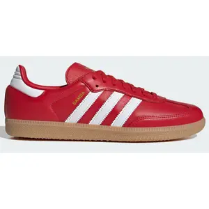 Adidas Samba OG 'Red/White Gum Bottom' Sneakers - Size 7.5M