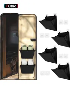 Space-Saving Wall-Mounted Shoe Rack Set, RV & Home Use, Self-Adhesive Hanging Storage Bag with Deep Pockets, Fits 1 Pair Per Pocket, Room Organization Products