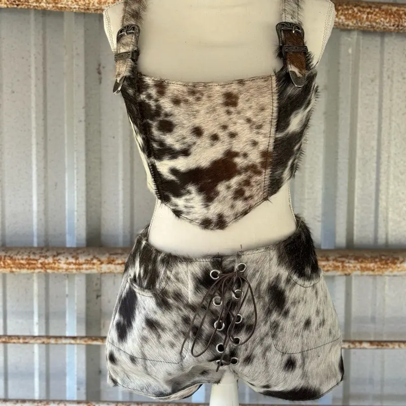 Cowhide Two Piece Set Womenswear