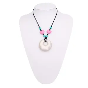 Silicone Heart Style Teething Necklace