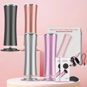 Electric Foot File, 1 Box Electric Foot Callus Remover with 60pcs Replacement Sandpaper, Adjustable Speed Foot Care Tool for Dead Skin, Pedicure Care Tool