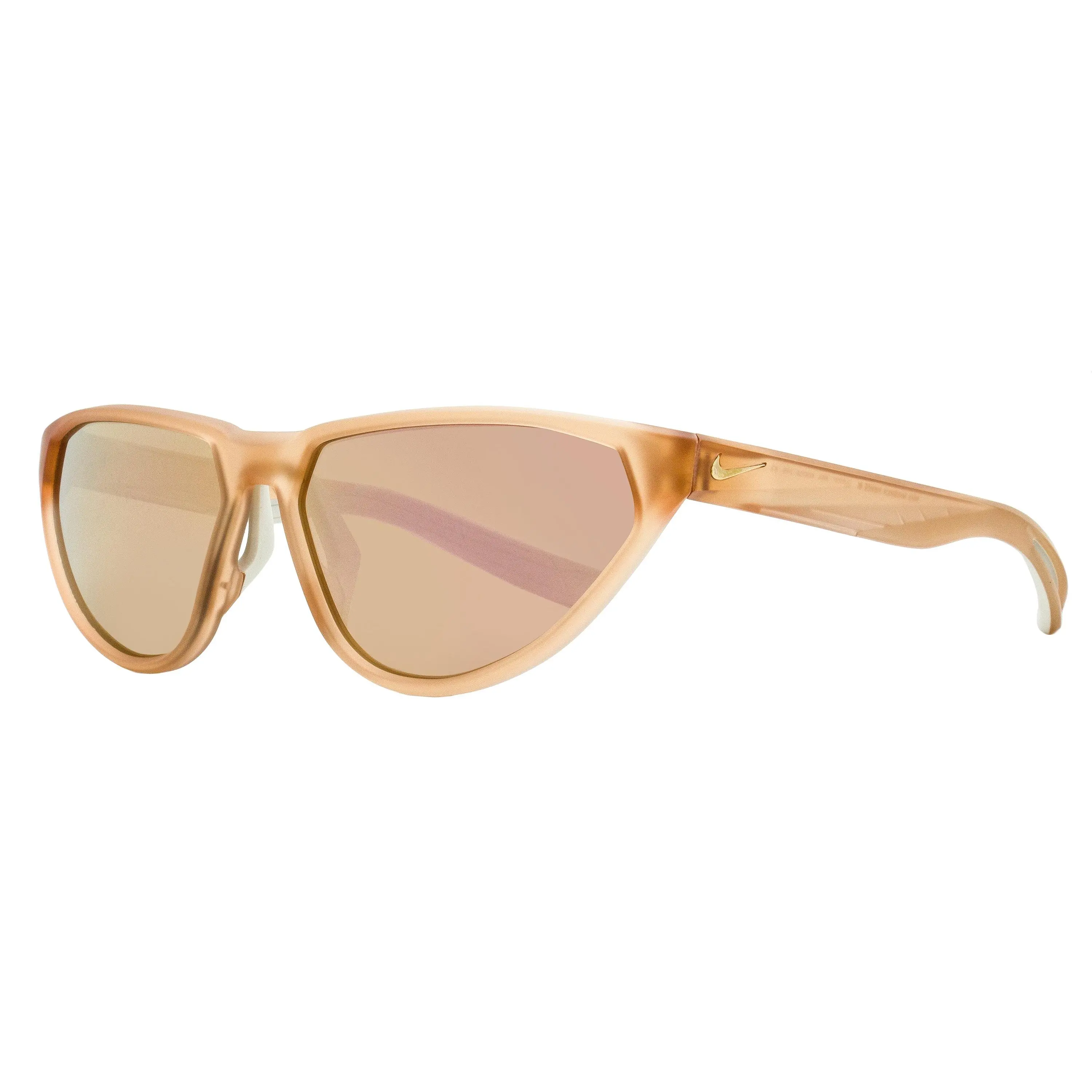 Nike Maverick Fierce M Statement Frame Sunglasses, DJ0797-664 Matte Coral, 60mm Bold Look, Auto-Lock Hinges, Statement Frame Glasses