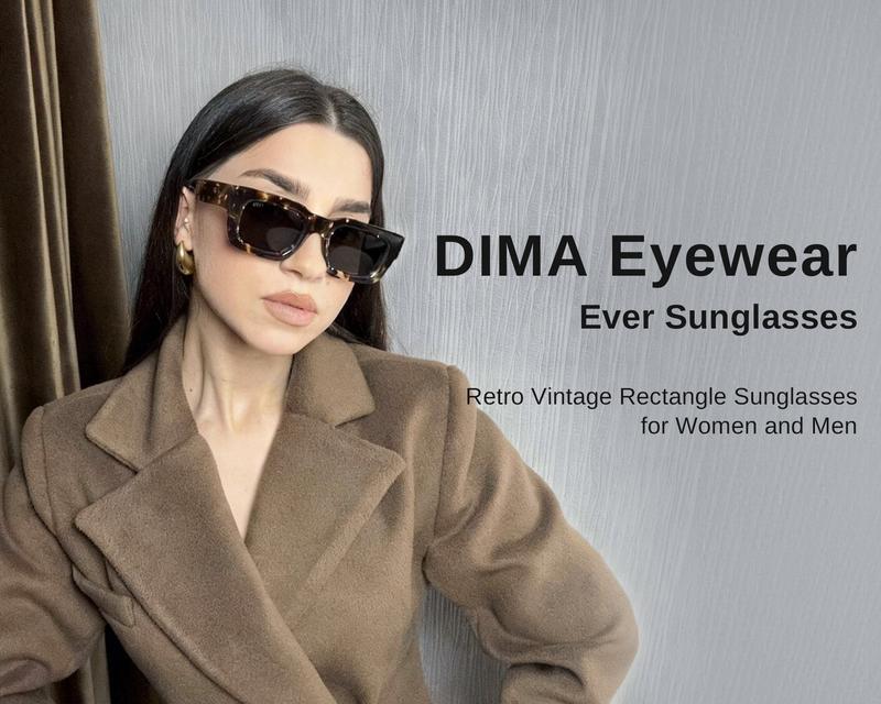 DIMA Eyewear Ever Sunglasses - Black/Espresso Tortoise, UV400 Protection, Eco-Friendly Frame, CR39 Lenses, Comfortable Fit, Versatile Design