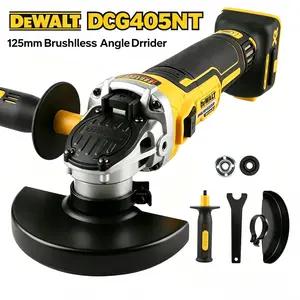 DEWALT DCG405NT 125mm Brushless Angle Grinder | 20V High Power for Metal Cutting, Rust Removal, Grinding & Construction Work slide switch