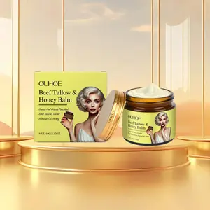 Beef Tallow & Honey Moisturizer, Deep Moisturizing Repair Face & Body Cream, Hydrating Skin Care Product for Women & Men, Long Lasting Moisturizing