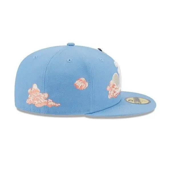 Sports Baseball Cap Hip Hop Flat Visor Adjustable Angel Brown Logo Embroidered Letter Cap Unisex 7-7 1/2 Size Fits 55.8-63.5 cm Head Circumference