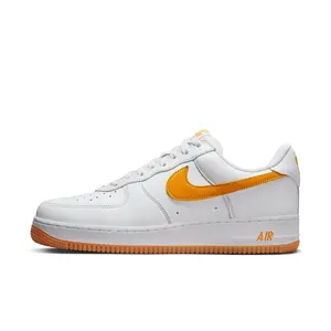Nike Air Force 1 Low Waterproof Men's Sneaker with White and Orange Design, Classic Style, Comfortable Fit