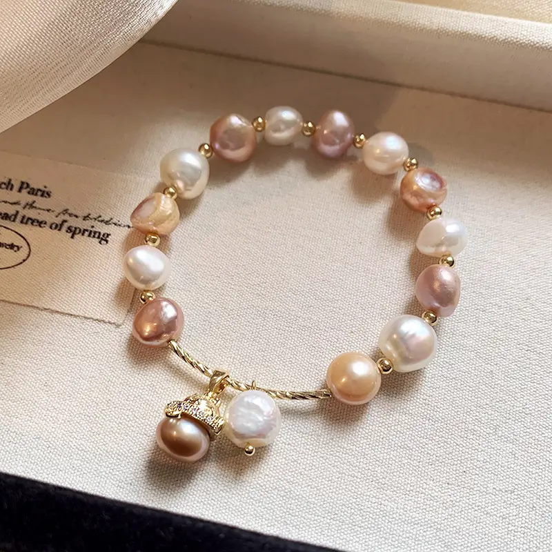 Adults' Elegant Lightweight Minimalist Pearl Bangle - Soft Luxury Touch, Subtle Elegance, Versatile and Comfortable Daily Fashion Costume Jewelry Accessory for Those Who Appreciate Subtle Elegance
