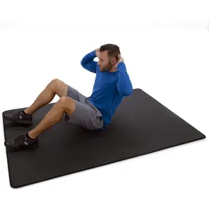 MICRODRY Deluxe Fitness Exercise Yoga Mat for Home & Gym, Extra Thick for High Impact Training, Multi Layered Skid Resistant Surface, Odor Neutralizing with Carrying Strap MindsInSync