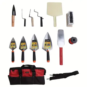 2024 12pcs Masonry Hand Tool Set, Putty Knife Set Multiple Sizes Stainless Steel Concrete Scraper Masonry Hand Tools for Dry Wall Applying