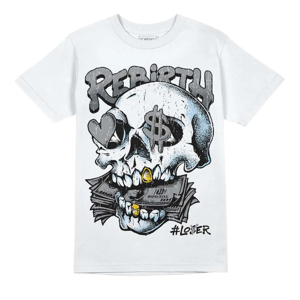 DopeSkill Graphic Tees Wolf Grey 5s Streetwear Unisex Cool T-Shirt Sneaker Colour Matching Rebirth Graphic