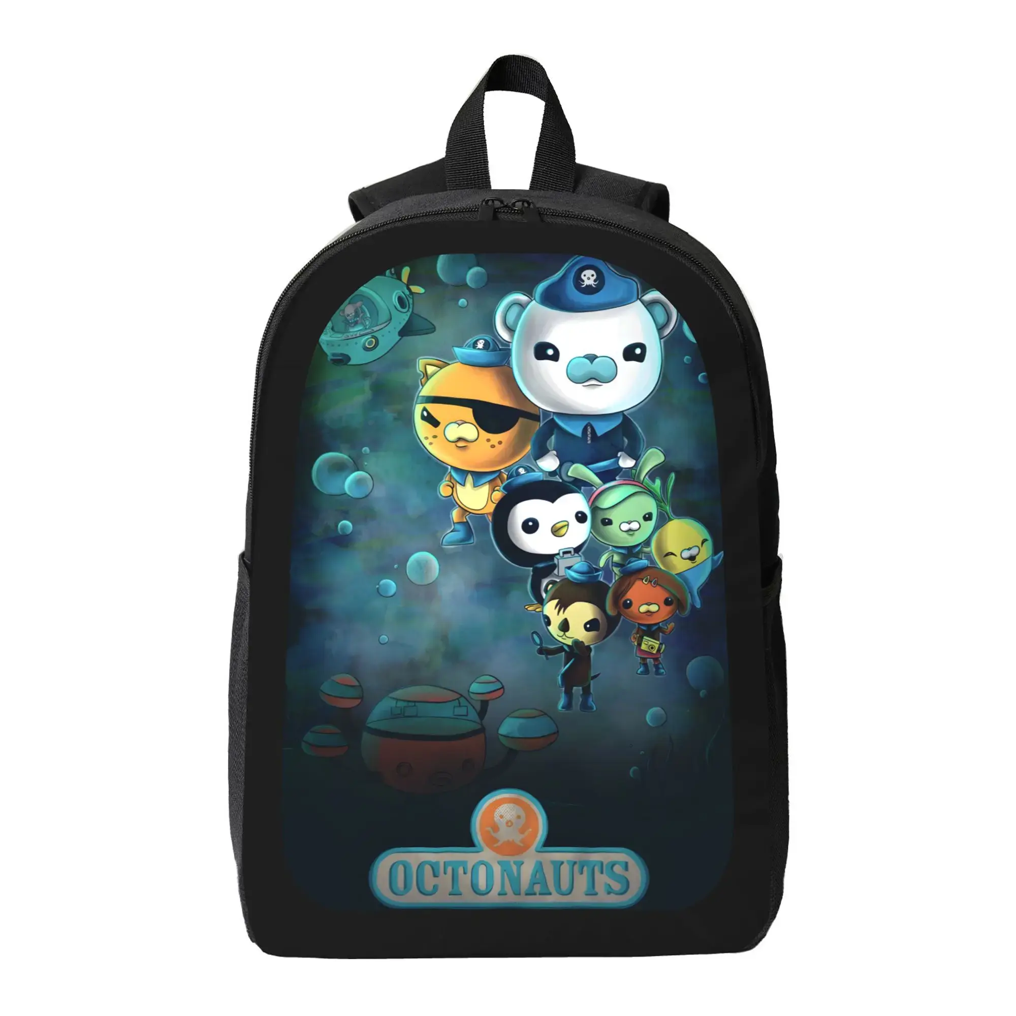 OCTONAUT Premium Student Backpack - Durable, Lightweight Black Functional Bag with 1 Main Compartment and Built-in Organizer