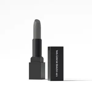 Grey Lipstick - Lightweight Lipgloss with Silky Finish - Moisturizing Formula in Black Packaging