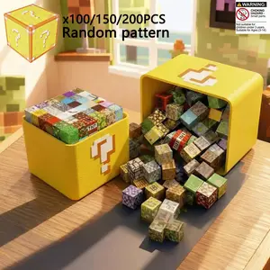 200/150/100PCS Magnetic Building Blocks Set Magnetic Tiles | STEM Sensory Toys for Kids Ages 3-5 4-8 | 3D Educational Construction Learning Set | Random  Magnet Blocks with Storage Box | Christmas Birthday Gifts for Boys Girls