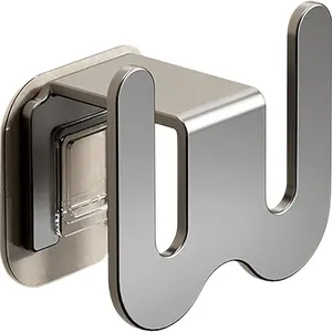 4pcs No-Drill Shoe Rack, Aluminum Wall-Mounted Shoe Holder, Suitable for Bathroom and Bedroom, Apartment Self-Stick Hanging Storage Rack, Wall Mounted Organizer, Self Adhesive Hooks