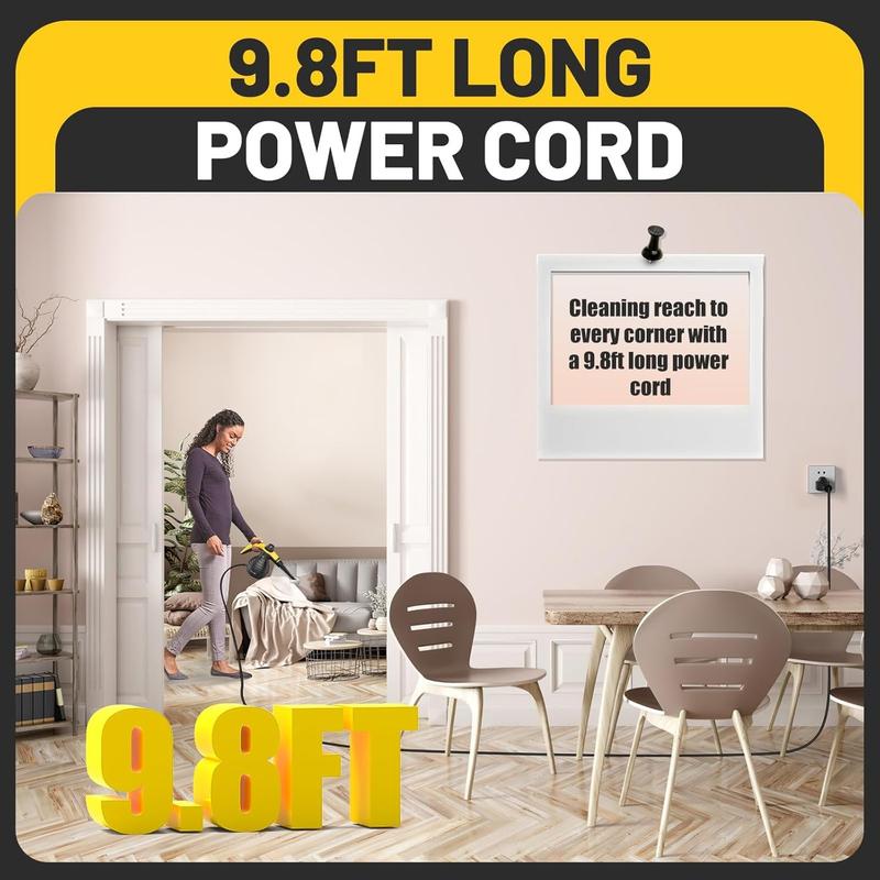 99% Sterilization Handheld Steam Cleaner with 10 Attachments - High-Pressure, Fast Heat-Up for Cars, Grout, Bathrooms, Upholstery - Large Tank, Safety Lock, No Chemical Residue, Includes Nylon Brushes & Squeegees, Steam Cleaner for Car 99% Sterilization Handheld Steam Cleaner with 10 Attachments - High-Pressure, Fast Heat-Up for Cars, Grout, Bathrooms, Upholstery - Large Tank, Safety Lock, No Chemical Residue, Includes Nylon Brushes & Squeegees, Steam Cleaner for Car