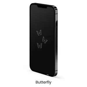Butterfly Privacy Screen Protector - Vanishing Print - for iPhone