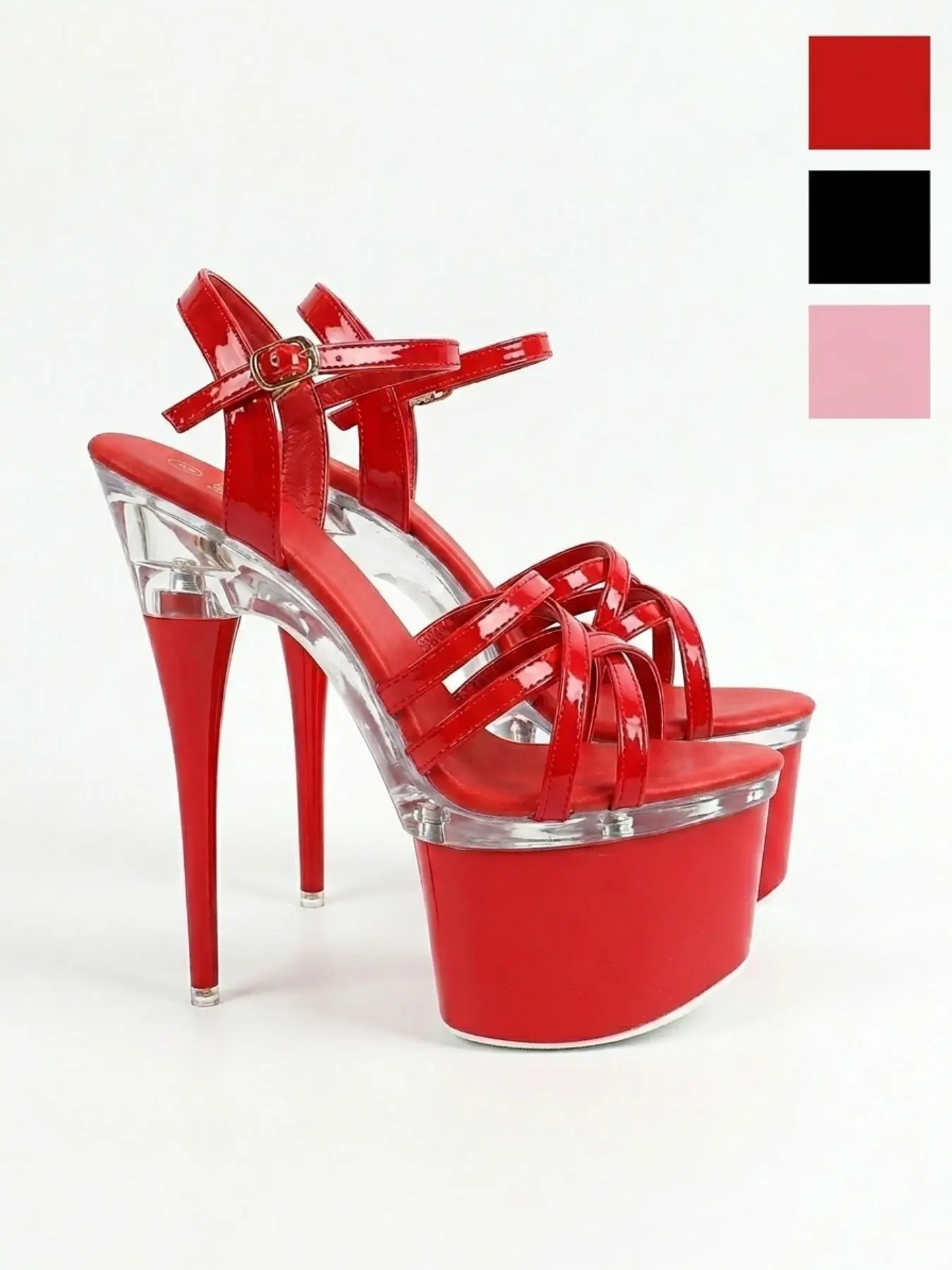 Women's 17cm Platform Heels for Women – Sexy Stylish Strappy Stiletto Sandals, High Heel Shoes, Party Nightclub Shoes for Party, Club, Clubbing Heels, Night Out, Dance, Fashion, Summer