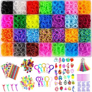12080+ Loom Bands Kit, Rubber Bands For Bracelet Making, DIY Art Craft Loom Bracelet Kit, 2025 Creativity Birthday Gift Ideal Christmas Gifts
