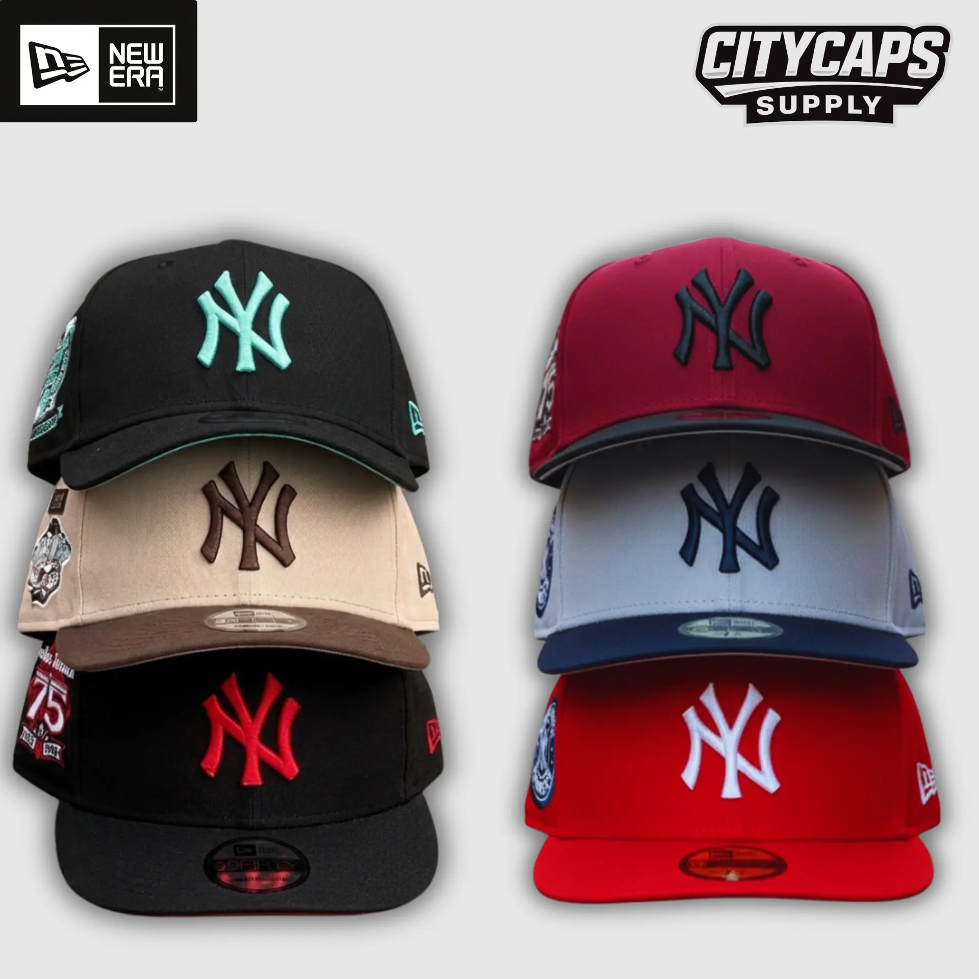 New Era MLB NY Yankees LA Dodgers Premium Vintage Baseball Hat – Adjustable 9FORTY 59FIFTY Curved Brim Snapback Cap, Embroidered Official Team Graphics, Classic Athletic Fashion, Urban Hip Hop Streetwear, Casual Everyday Wear, USA 2026 Edition