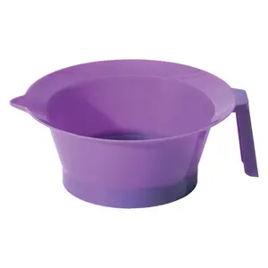 Soft 'N Style Classic Lightweight Plastic Haircare Tint Bowl with Handle - Purple, Kitchen Tableware for Food Preparation