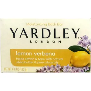 Yardley Lemon Verbena with Shea Butter Bar Soap 4.0 Oz (Pack of 4) yardley-packOF4