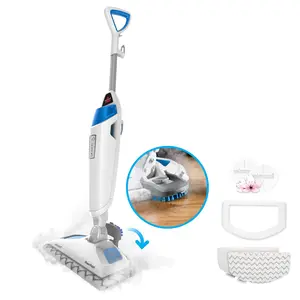 Power Fresh Steam Mop with Natural Sanitization, Floor Steamer, Tile Cleaner, and Hard Wood Floor Cleaner with Flip-Down Easy Scrubber