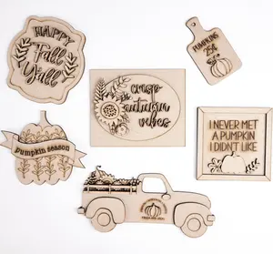 Crisp Autumn Vibes Fall Tiered Tray DIY Paint Kit