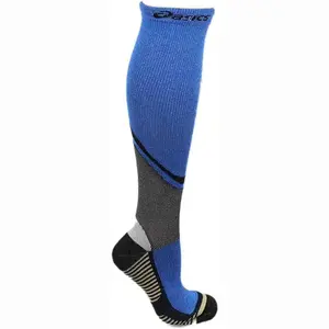 ASICS Mens Rally Knee High Socks Training Athletic Athletic - Blue
