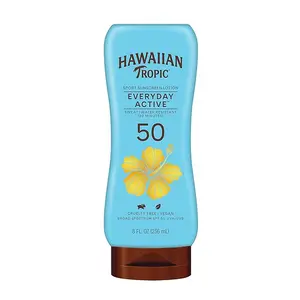 Everyday Active Lotion Sunscreen SPF 50, 8oz | Hawaiian Tropic Sunscreen SPF 50, Sunblock, Broad Spectrum Sunscreen, Oxybenzone Free Sunscreen, Water Resistant Sunscreen, 8oz