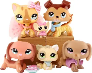 4-7 Custom Pet Shop Cats and Dogs Bobble Head Figure Toy for Kids Adorable Collectible Animal Figurines