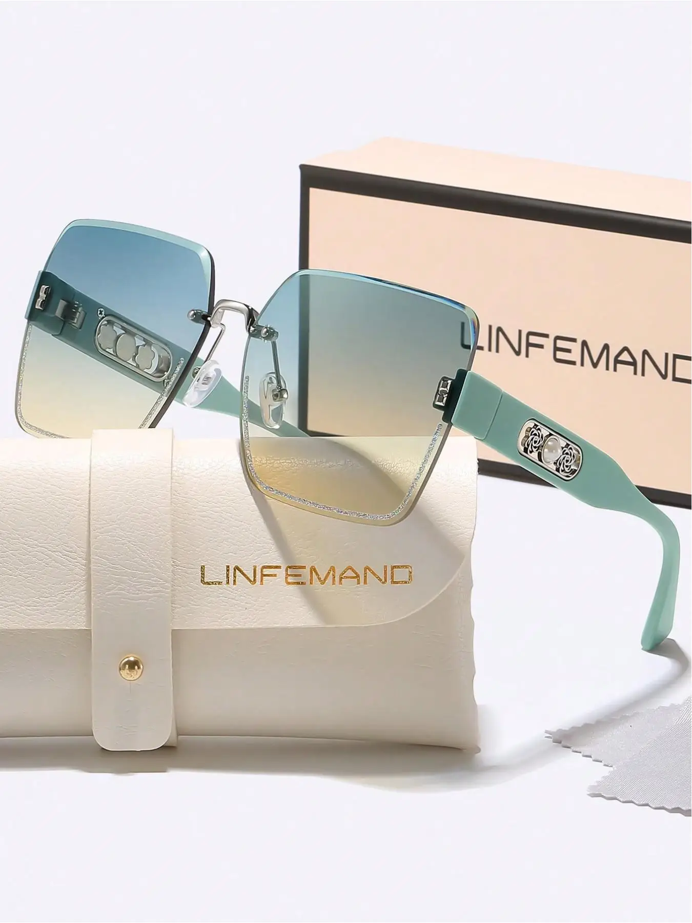 Unisex Fashionable Tinted Lens Sunglasses, Trendy Casual Sunglasses for Everyday Use, Fashion Accessories for Outdoor Activities