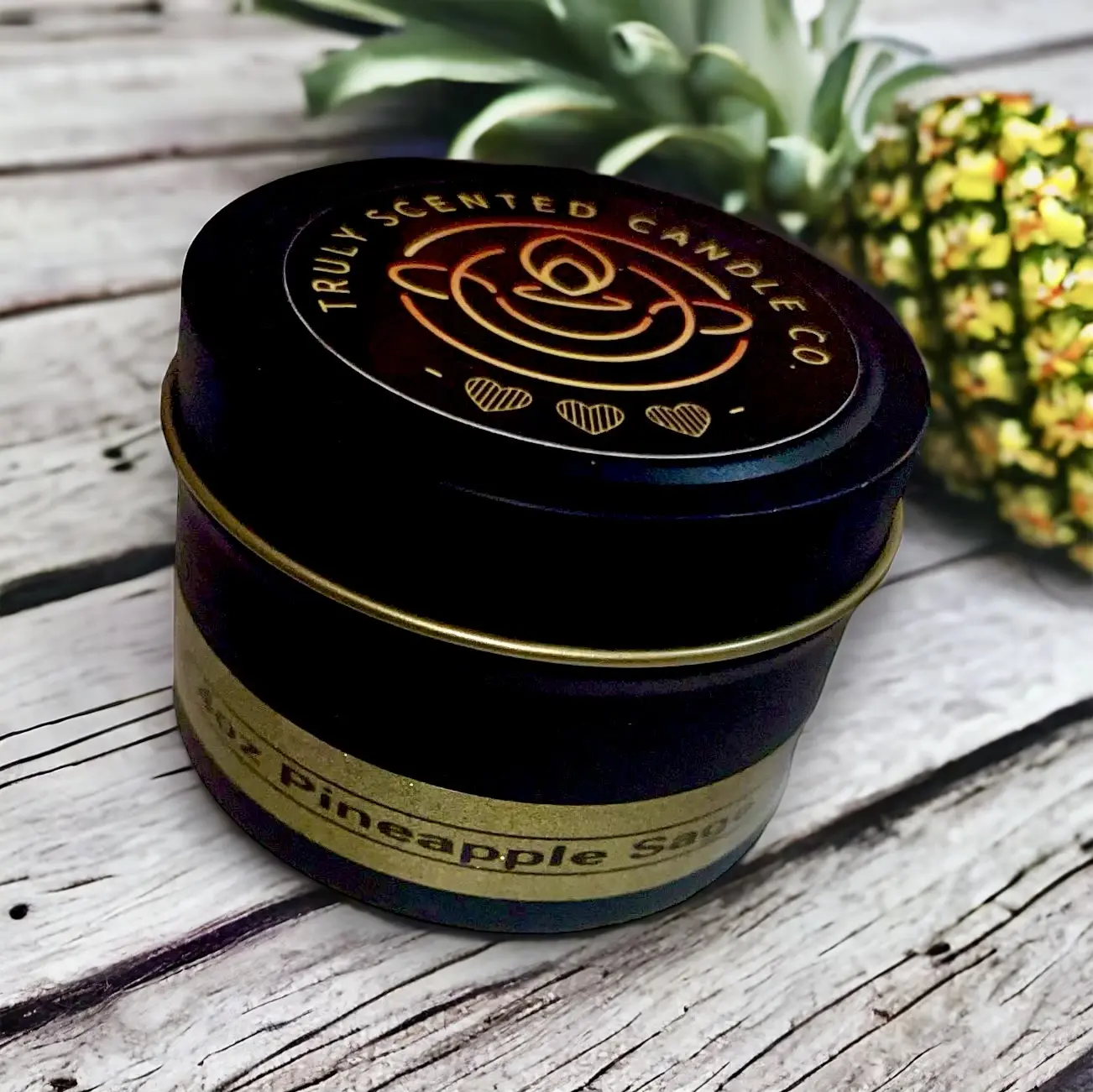 Pineapple Sage 4oz Candle - Truly Scented Fragrance with Pineapple and Sage Aroma, Ideal for Household Use and Freshening