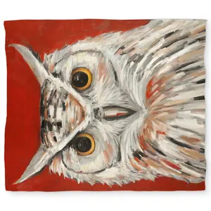 360 Stand King Size Decorative Duvet Cover - Colorful Eagle Owl Print, Microfiber Face, Breathable Fabric, Wildlife Contemporary Art, Modern Home Decor, Graphic Duvet Covers