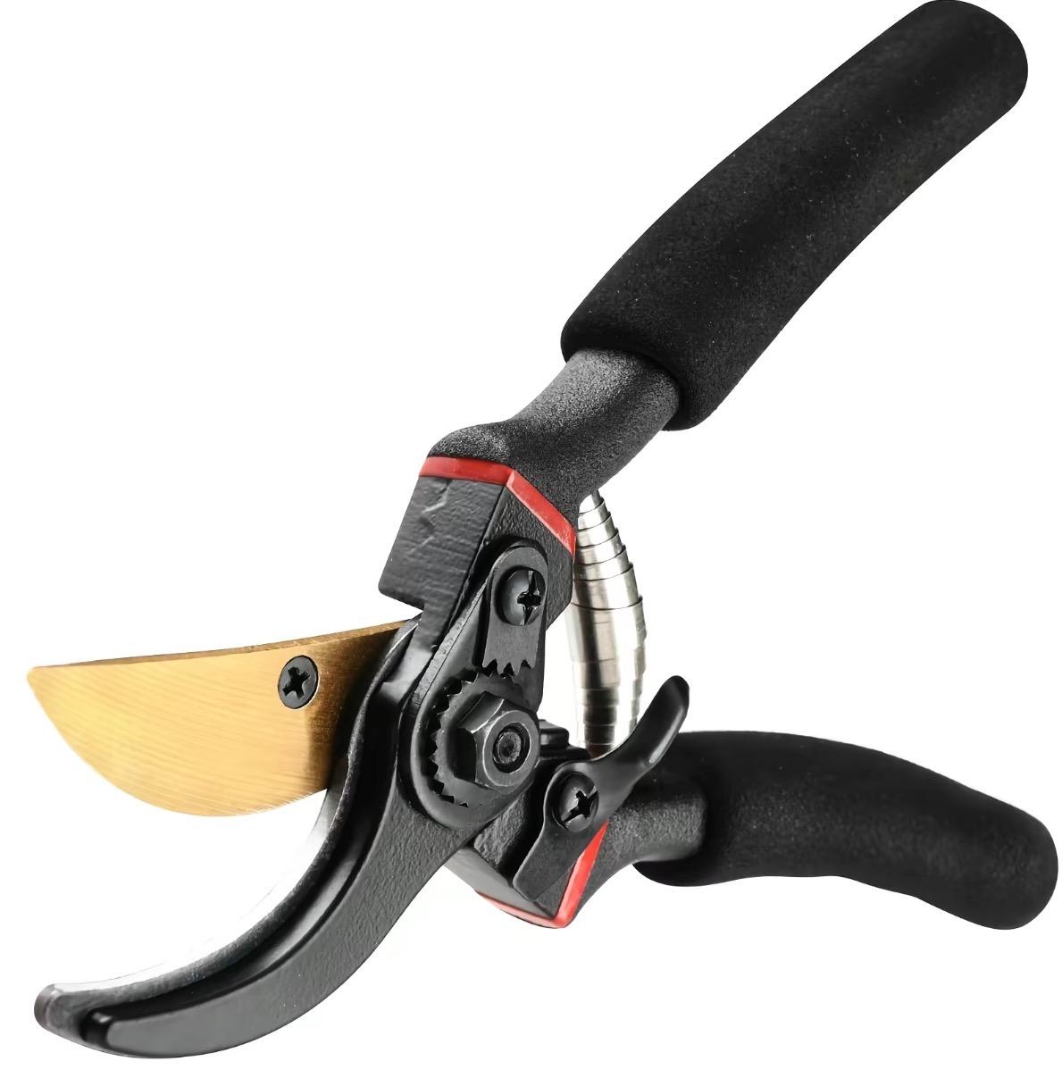 Mini Garden Shears, Pruning Shears, PruningScissors with Sharp Blade, Hand Pruner, Non-slipComfort Handle and Safety Lock, EffortlessCuts3X Easier