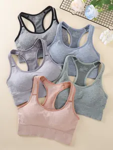 3 Pcs High Intensity Sports Bra Beauty Back Bra New Shock Resistant Sagging Yoga Gym Vest Bra Underwear