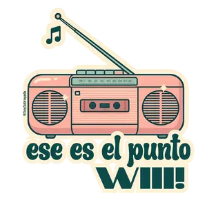 Sticker "ese es el punto WIII!" | Boricua Retro
