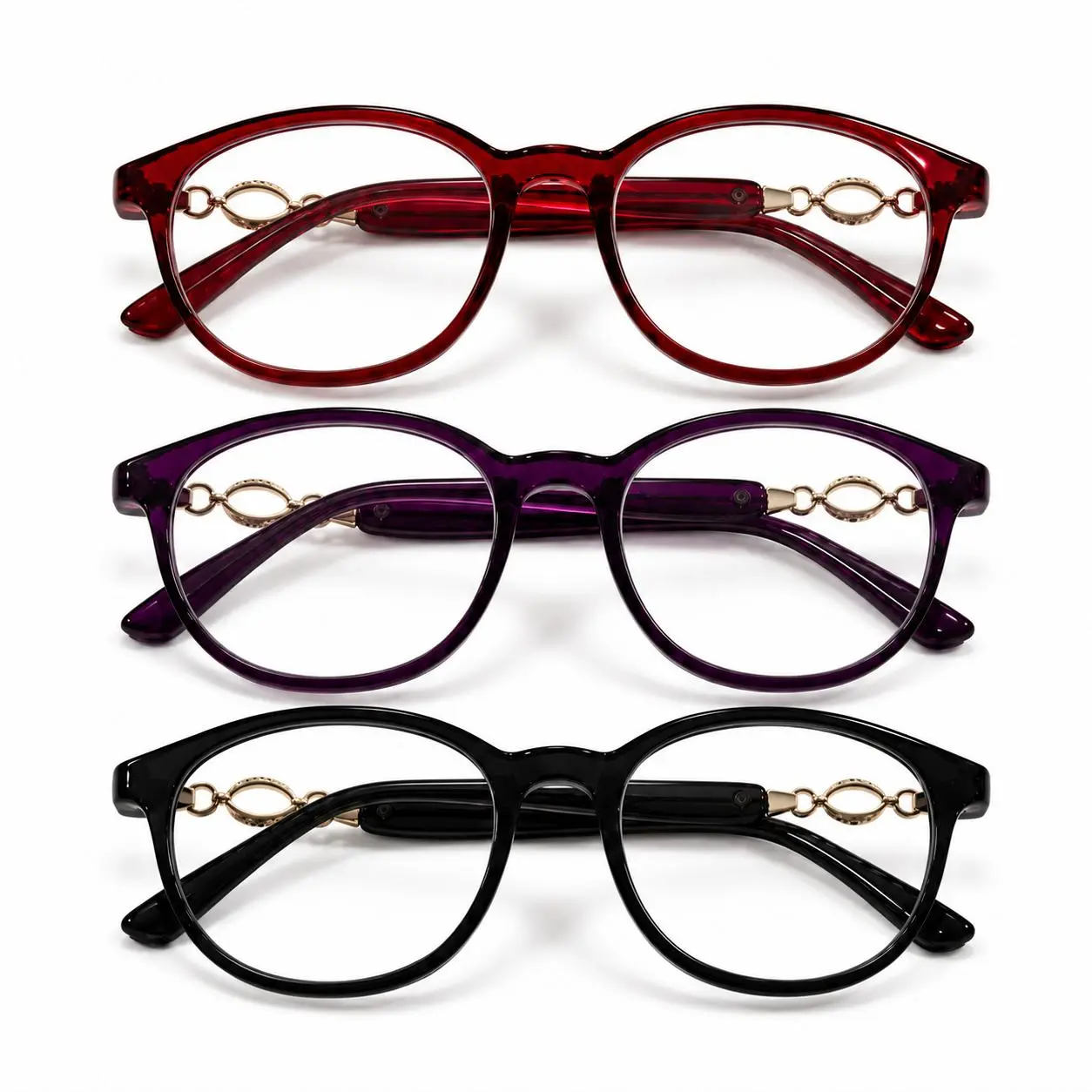 Women's Progressive Multifocal Reading Glasses, HD Clear Vision, Blue Light Blocking, Lightweight Stylish Frames for Daily Reading & Screen Use