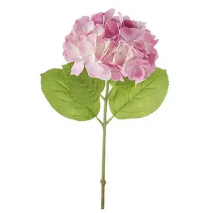 19" Pink Hydrangea Stem