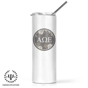 Alpha Omega Epsilon Stainless Steel Skinny Tumbler 20 OZ